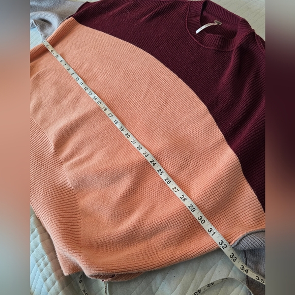 Free People Easy Street Oversized Colorblock Sweater XS - Picture 5 of 14